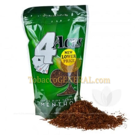 4 Aces Pipe Tobacco Menthol Mint (Green) 16 oz. Pack