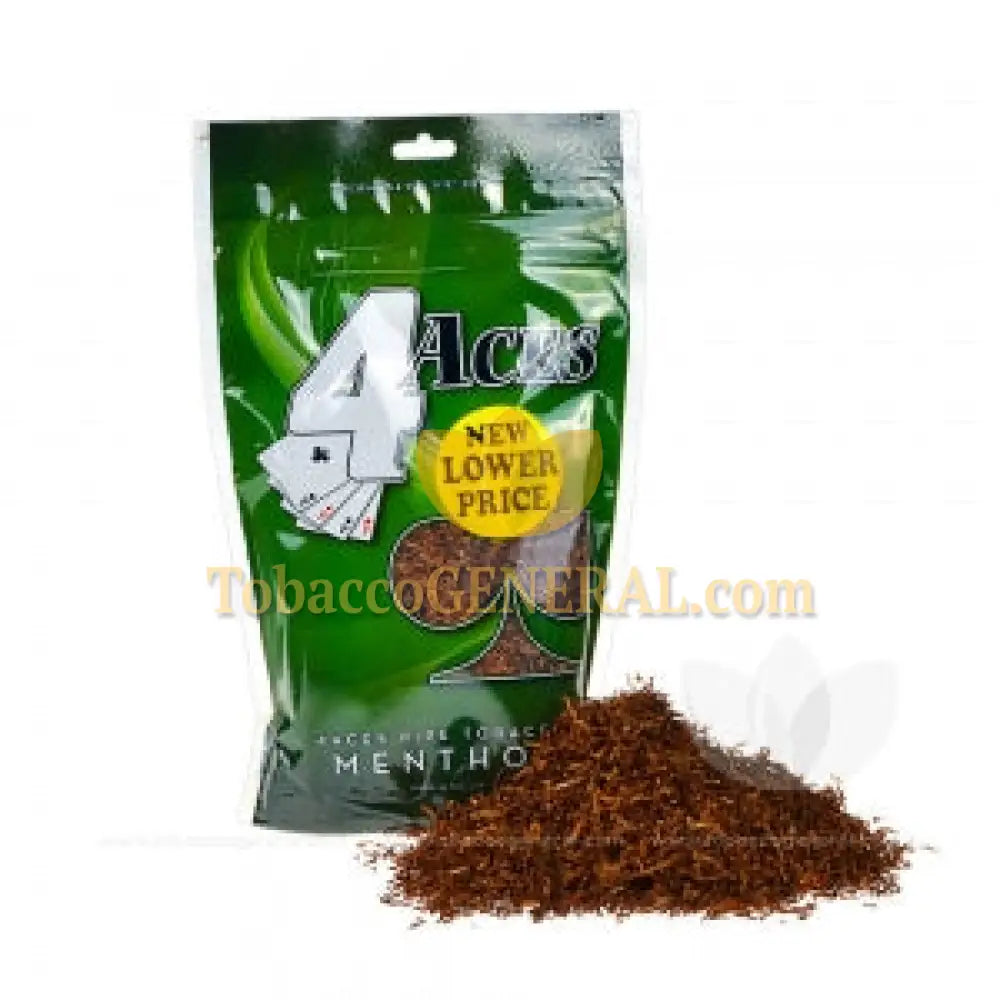 4 Aces Pipe Tobacco Menthol Mint (Green) 6 oz. Pack