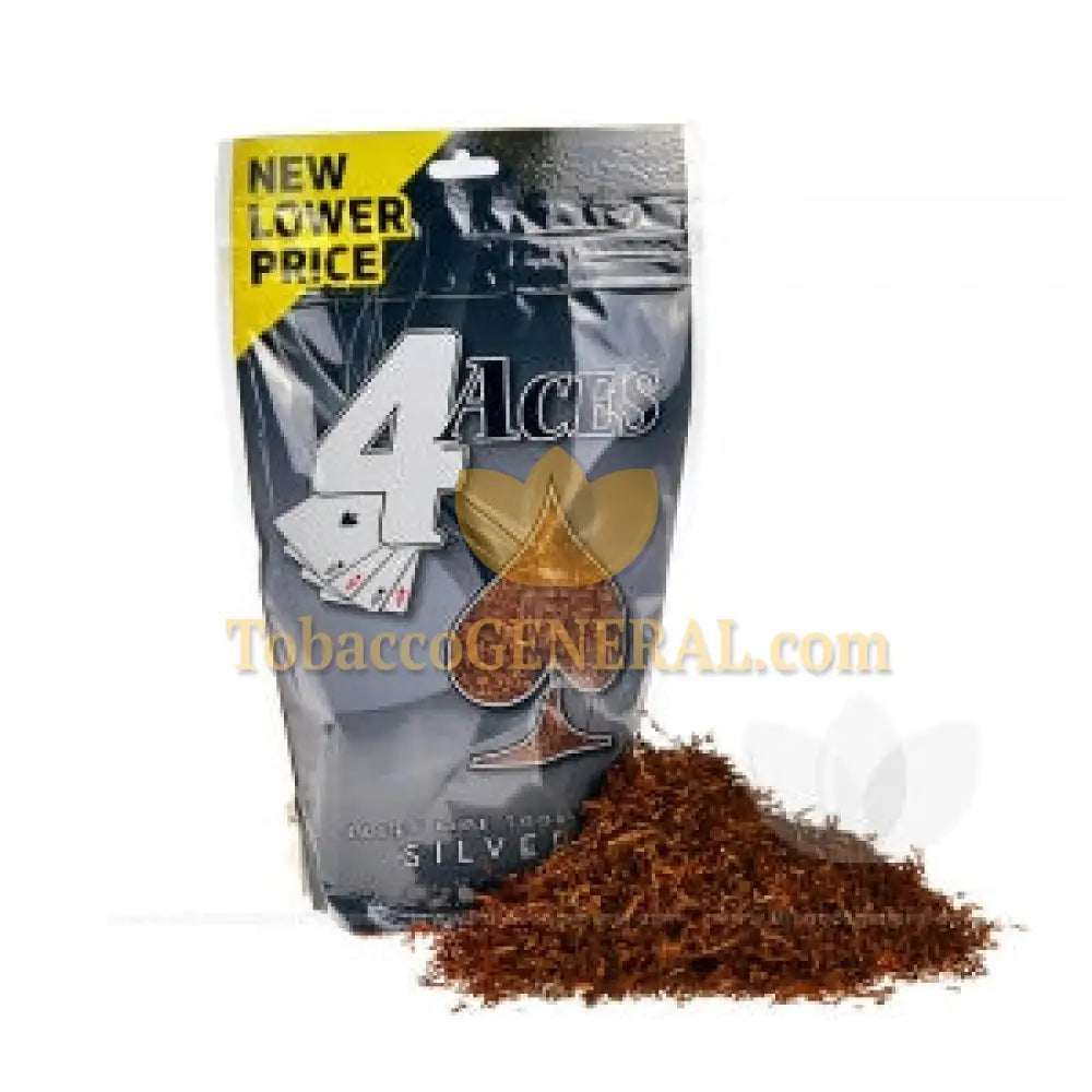 4 Aces Pipe Tobacco Silver 6 oz. Pack