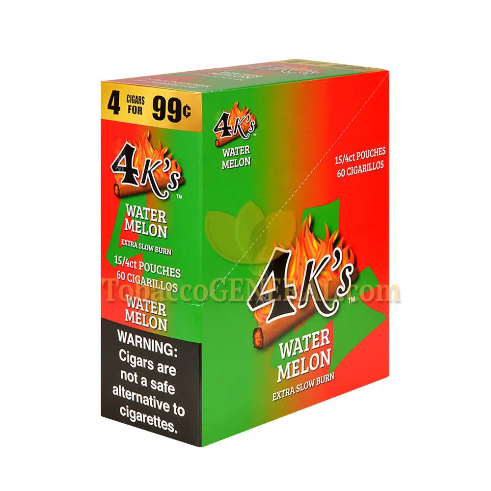 4 Kings Cigarillos 15 Packs of 4 Watermelon