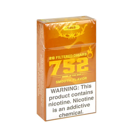 752 Gold Filtered Cigars 10 Packs of 20