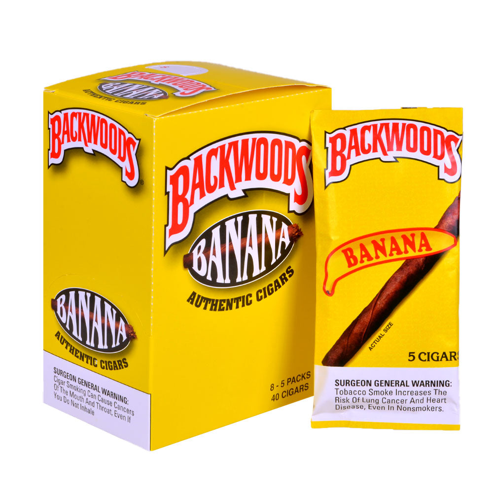 Backwoods Banana Cigars 8 Packs of 5