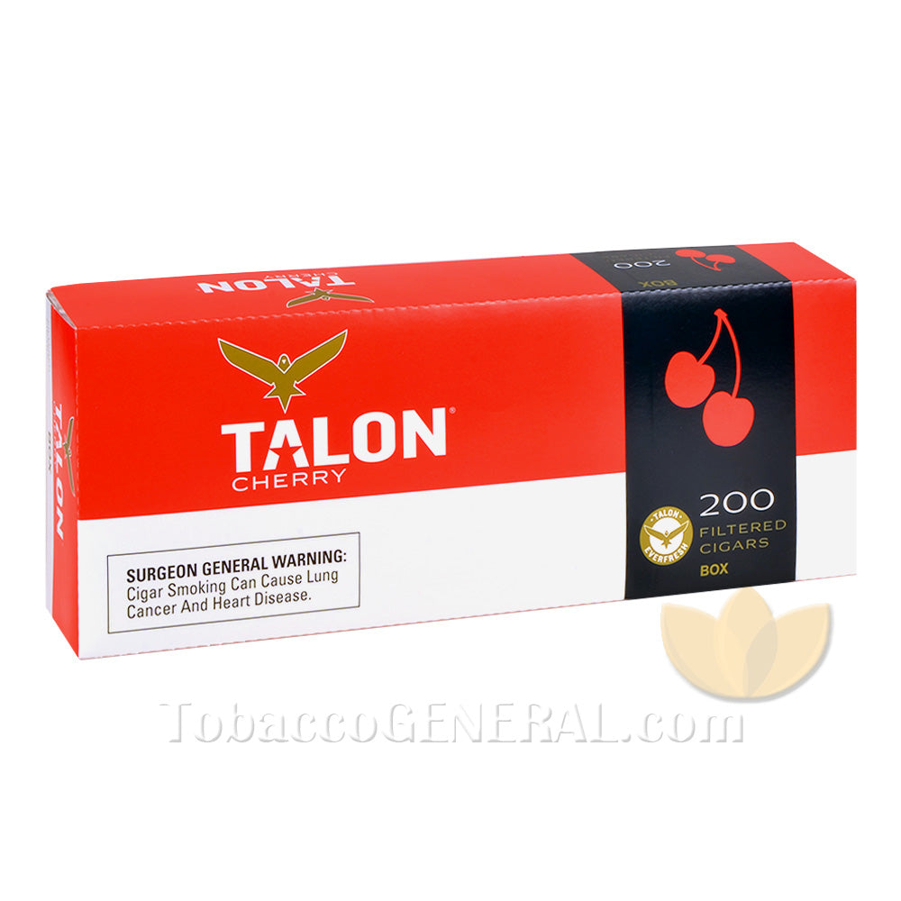 Talon Cherry Filtered Cigars 10 Packs of 20