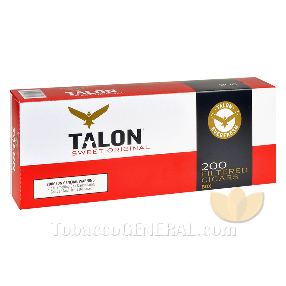 Talon Sweet Original Filtered Cigars 10 Packs of 20