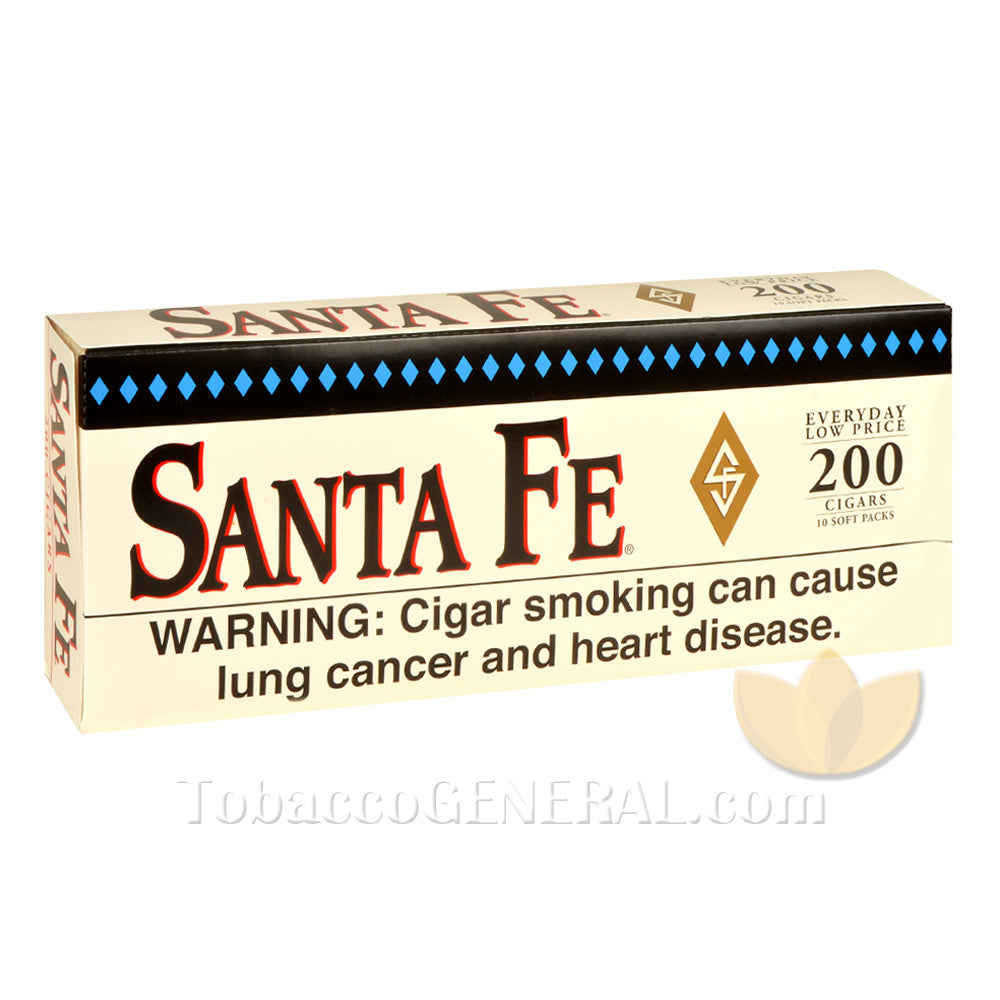 Santa Fe Filtered Cigars 10 Packs of 20 White