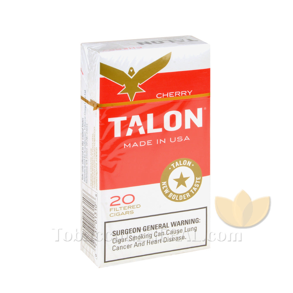 Talon Cherry Filtered Cigars 10 Packs of 20