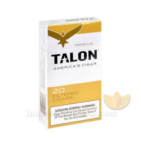 Talon Vanilla Filtered Cigars 10 Packs of 20