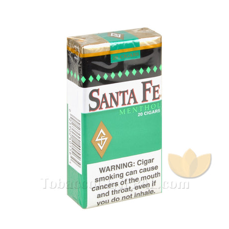 Santa Fe Filtered Cigars 10 Packs of 20 Menthol