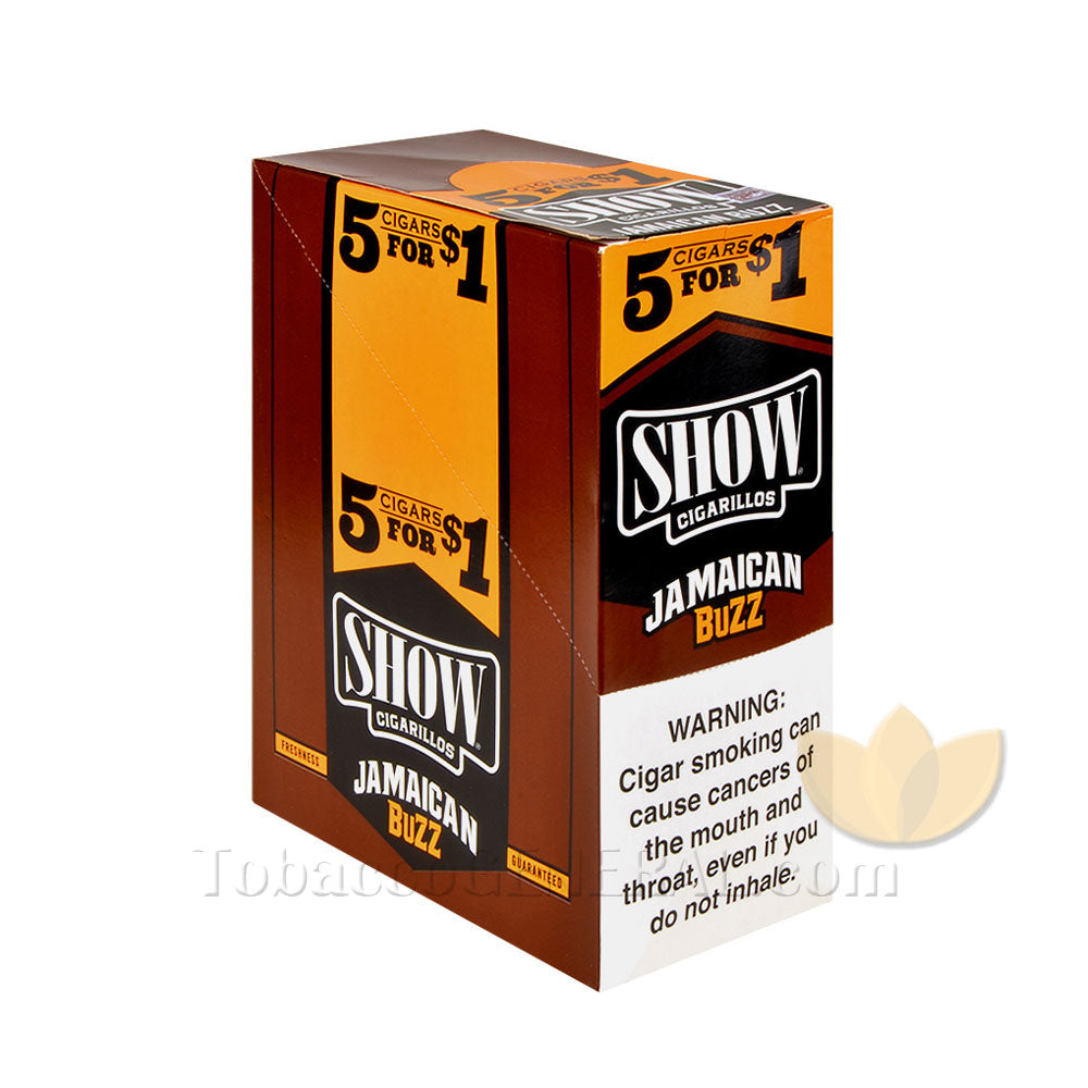 Show Cigarillos Jamaican Buzz Pre Priced 15 Packs of 5