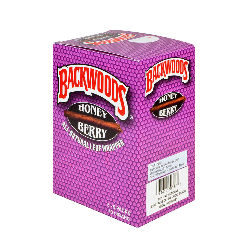 Backwoods Honey Berry Natural Cigars 8 Packs of 5