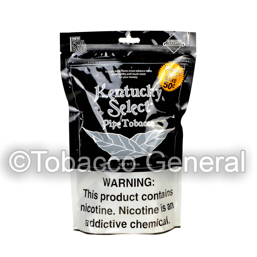 Kentucky Select Silver Pipe Tobacco 8 Oz. Pack – Tobacco General