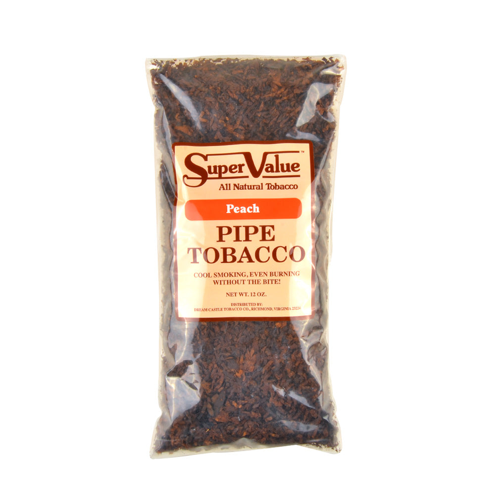 Super Value Peach Pipe Tobacco 12 oz. Pack – Tobacco General