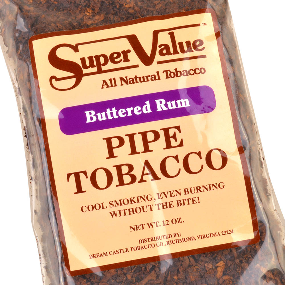 Super Value Buttered Rum Pipe Tobacco 12 oz. Pack