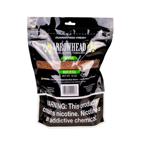 Arrowhead Pipe Tobacco Menthol Green 16 oz. / 1 Lb. Bag