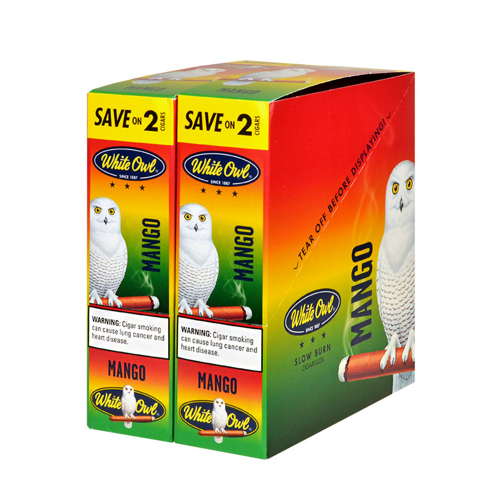 White Owl Cigarillos 30 Packs of 2 Cigars Mango