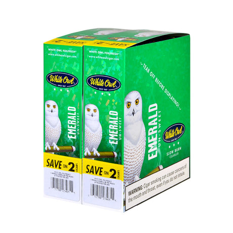 White Owl Cigarillos 30 Packs of 2 Cigars Emerald