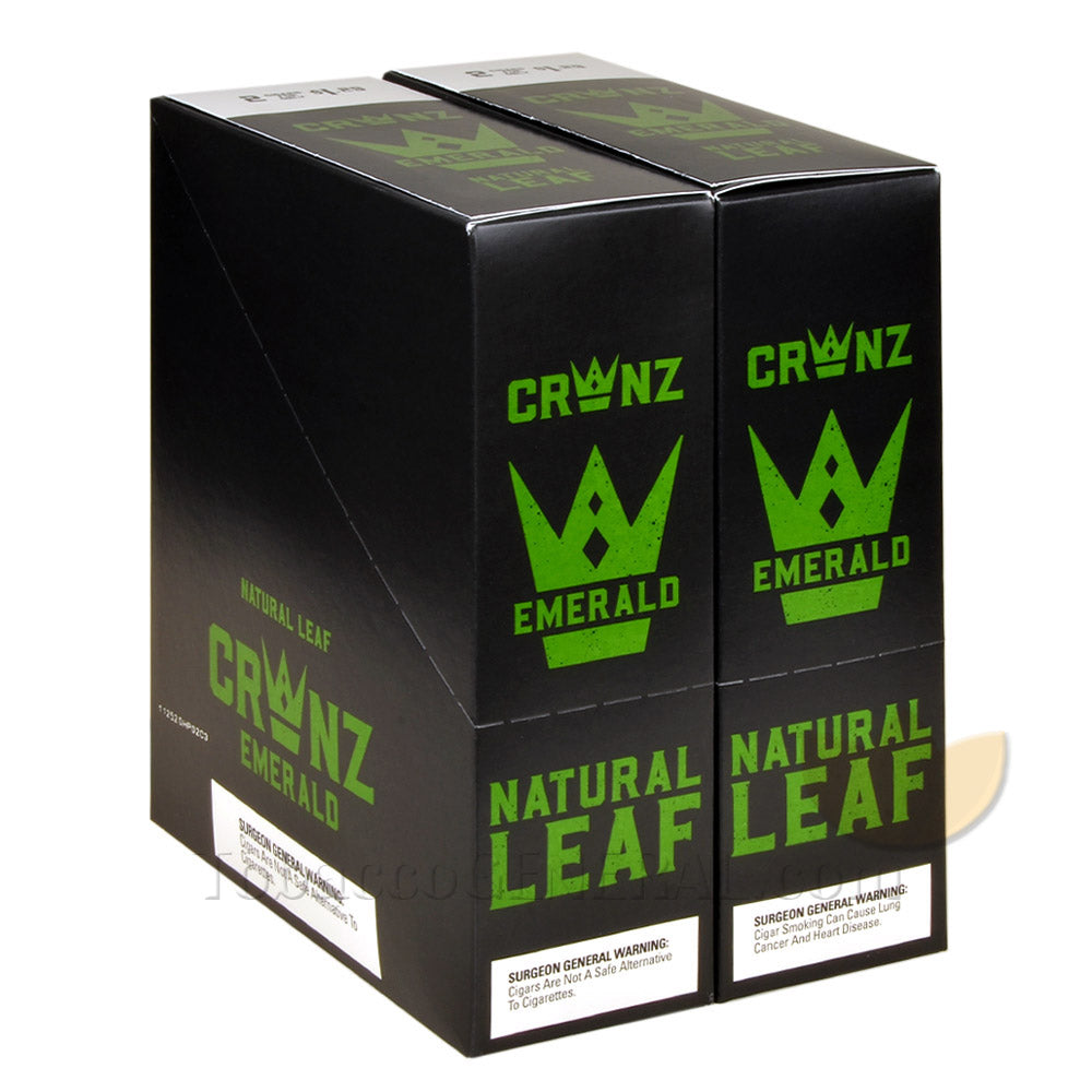 Crwnz Cigarillos 2 for 1.29 Pre-Priced 30 Packs of 2 Emerald