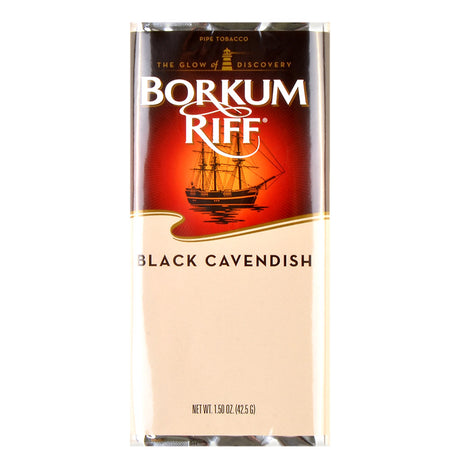 Borkum Riff Black Cavendish Pipe Tobacco 5 Pockets of 1.5 oz.