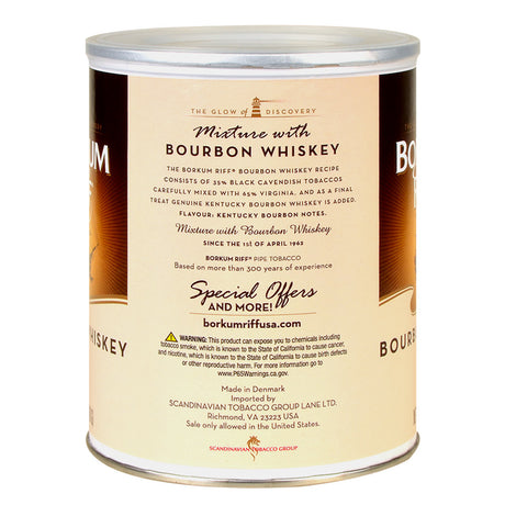 Borkum Riff Bourbon Whiskey Pipe Tobacco 7 oz. Can