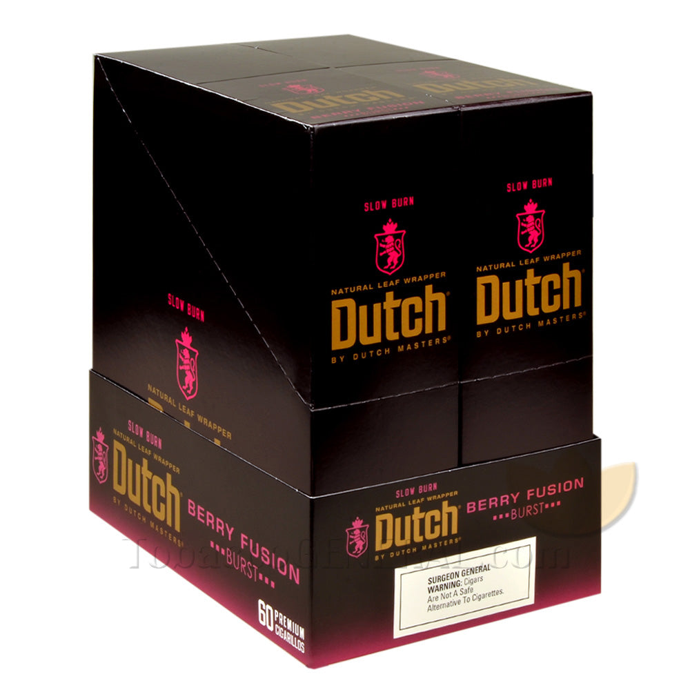 Dutch Masters Foil Berry Fusion (Burst) 1.29 Pre-Priced Cigarillos 30 Packs of 2