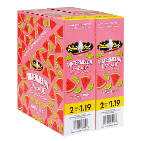 White Owl Watermelon Limeaid Cigarillos 1.19 Pre-Priced 30 Packs of 2