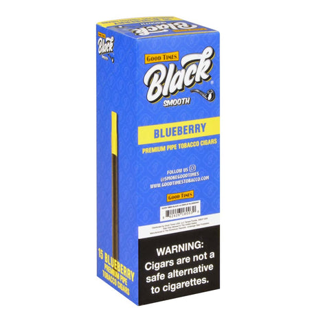 Good Times Black Smooth Cigarillos Blueberry Pack of 15