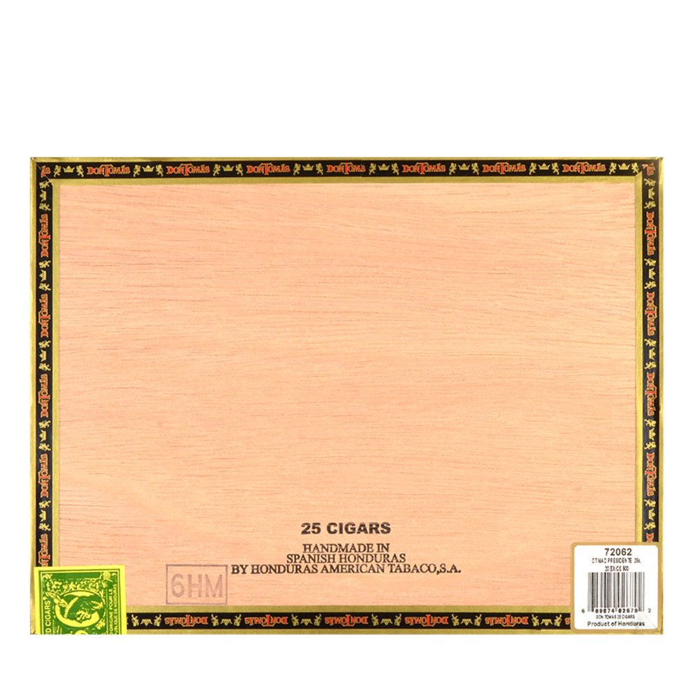 Don Tomas Maduro Presidente Cigars Box of 25