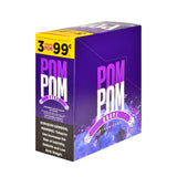 Pom Pom Cigarillos 99 Cent Pre Priced 15 Packs of 3 Cigars Grape