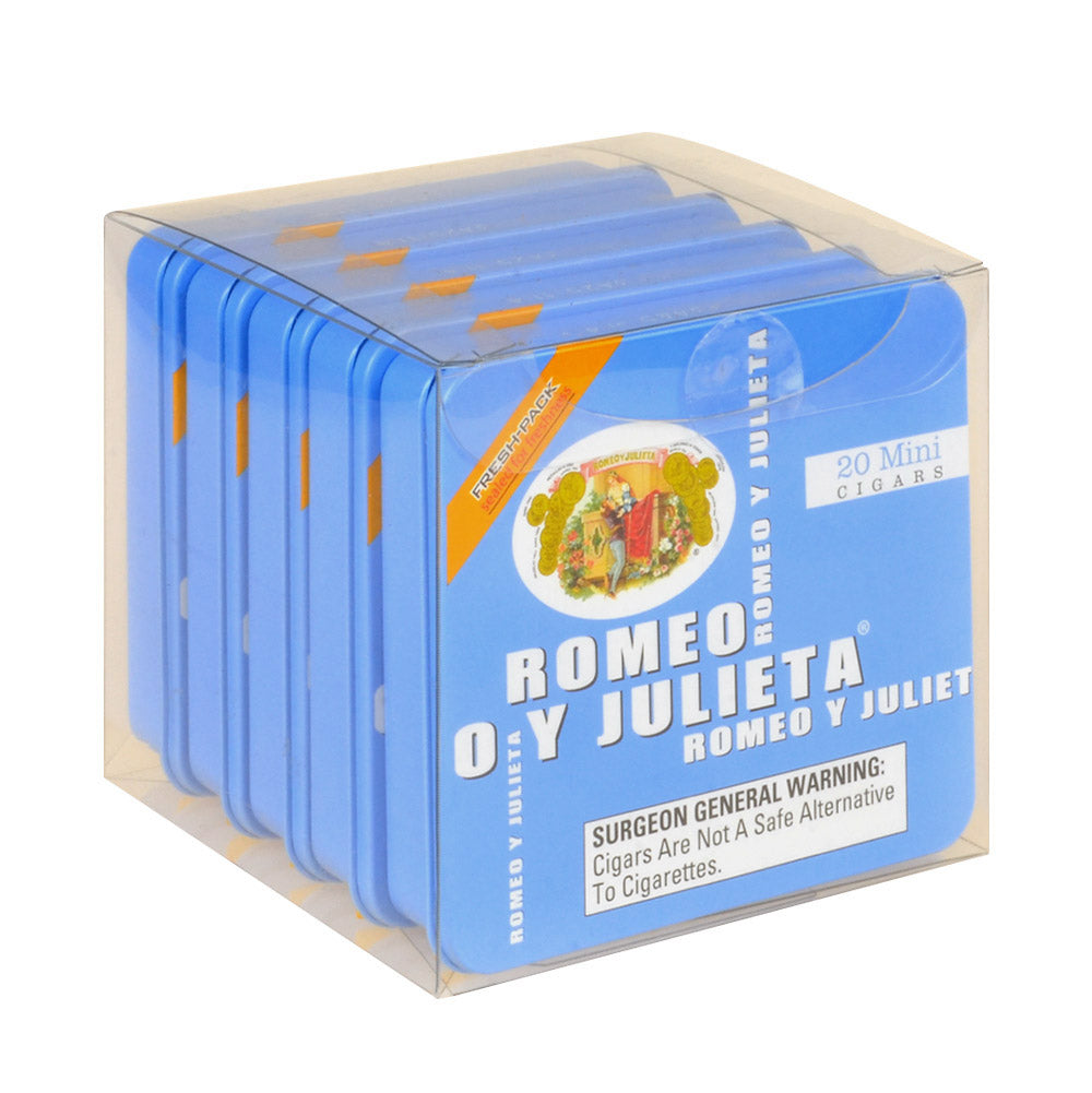 Romeo Y Julieta Mini Blue Cigars 5 Tins of 20