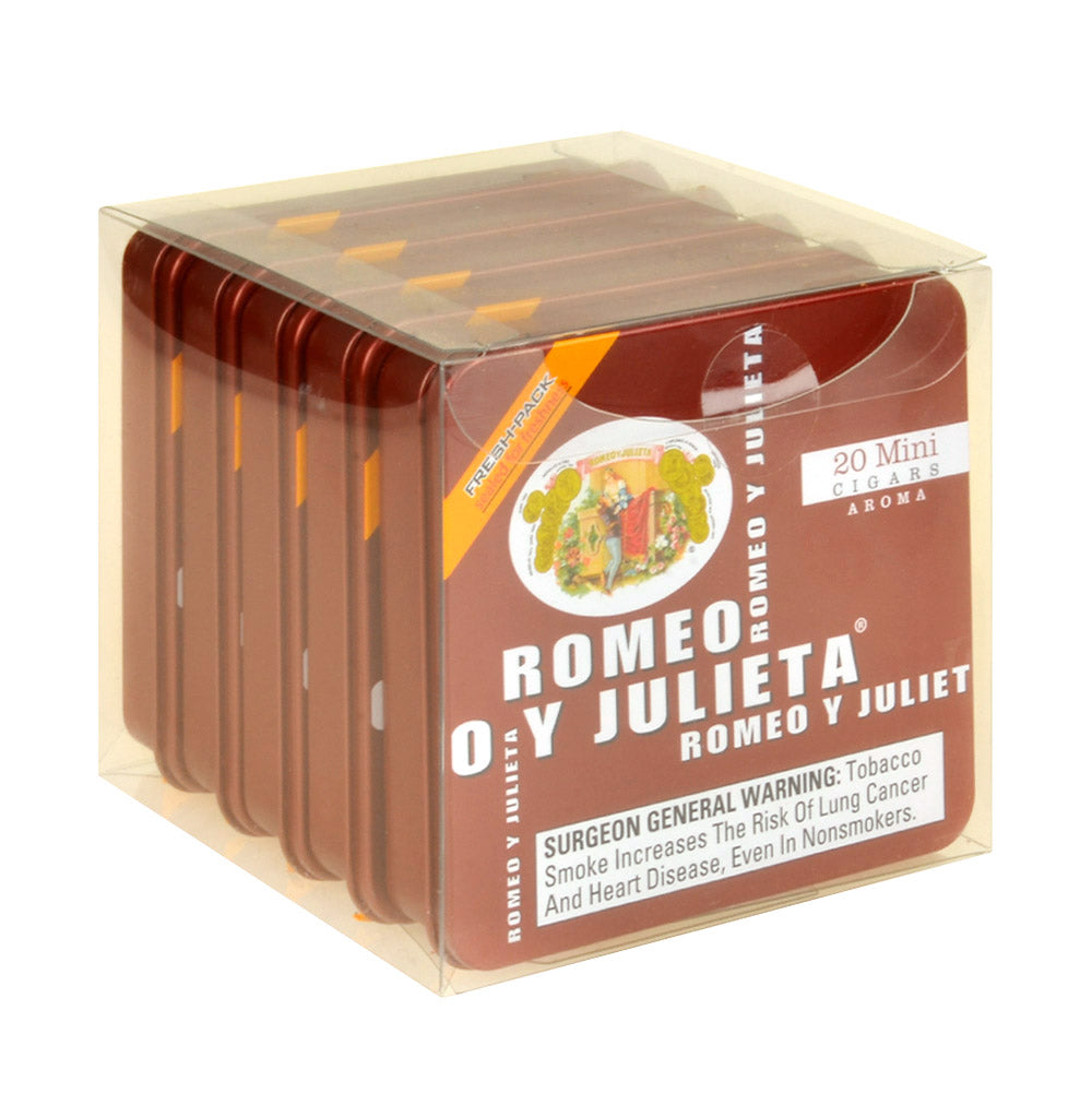 Romeo Y Julieta Mini Aroma Cigars 5 Tins of 20