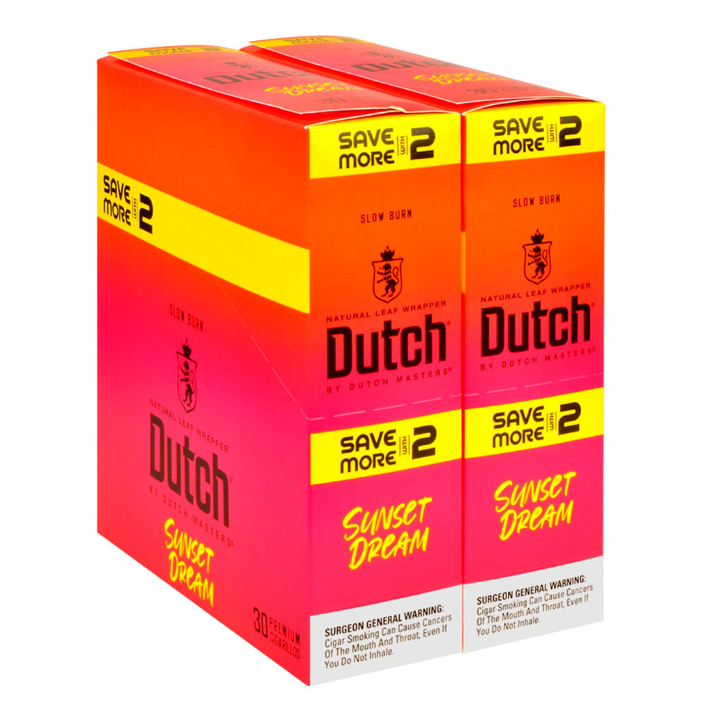 Dutch Masters Foil Fresh Sunset Dream Cigarillos 30 Packs of 2