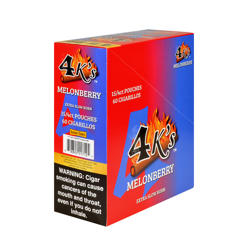 4 Kings Cigarillos 15 Packs of 4 MelonBerry