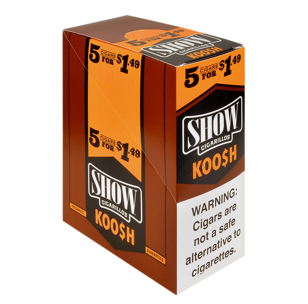 Show Cigarillos Koosh 1.49 Pre-Priced 15 Packs of 5