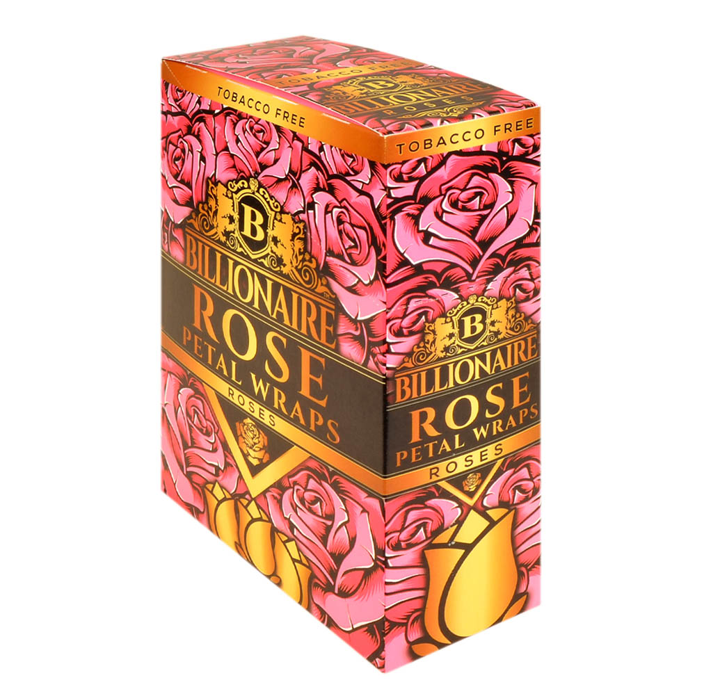 Billionaire Rose Wraps Rose Petal 25 Packs of 2