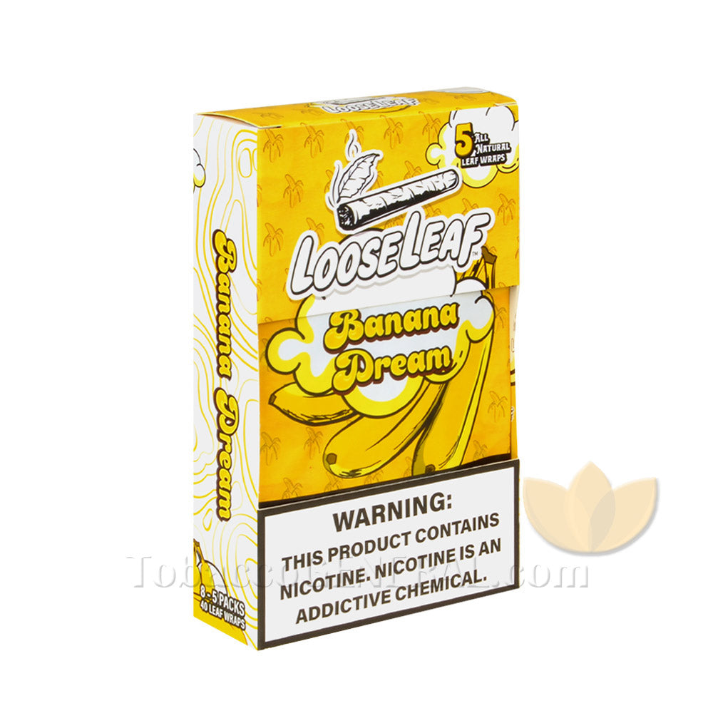 Loose Leaf Banana Dream Wraps 8 Packs of 5