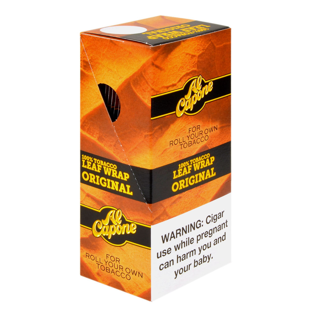 Al Capone Tobacco Leaf Wraps Original Pack of 18