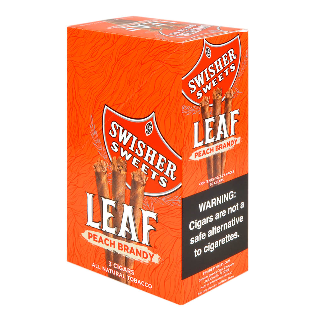 Swisher Sweets Leaf Peach Brandy Cigars 10 Packs of 3