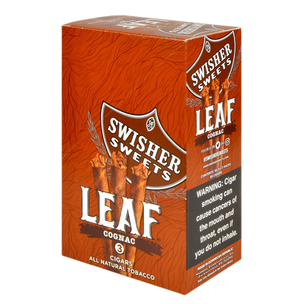 Swisher Sweets Leaf Cognac Cigars 10 Packs of 3