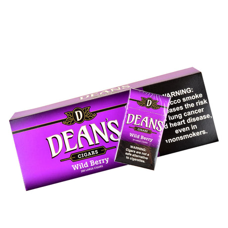 Deans Wild Berry Filtered Cigars 10 Packs of 20