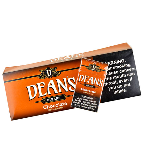 Deans Chocolate Filtered Cigars 10 Packs of 20