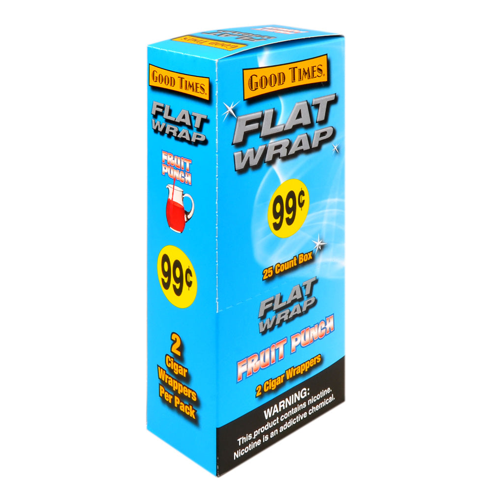 Good Times Flat Wraps Fruit Punch 25 Packs of 2 Pre-Priced