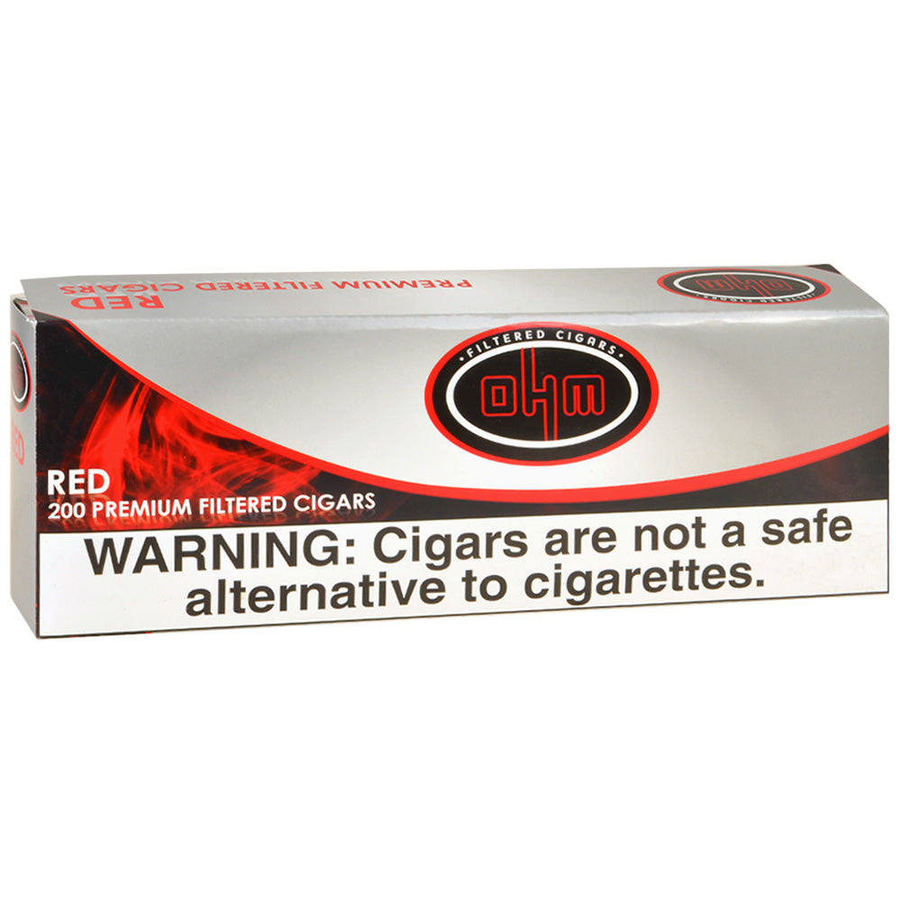 OHM Full Flavor Filtered Cigars 10 Packs of 20