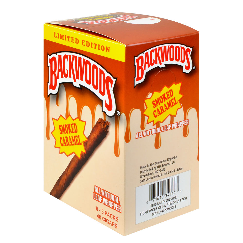 Backwoods Smoked Caramel Cigars 8 Packs of 5