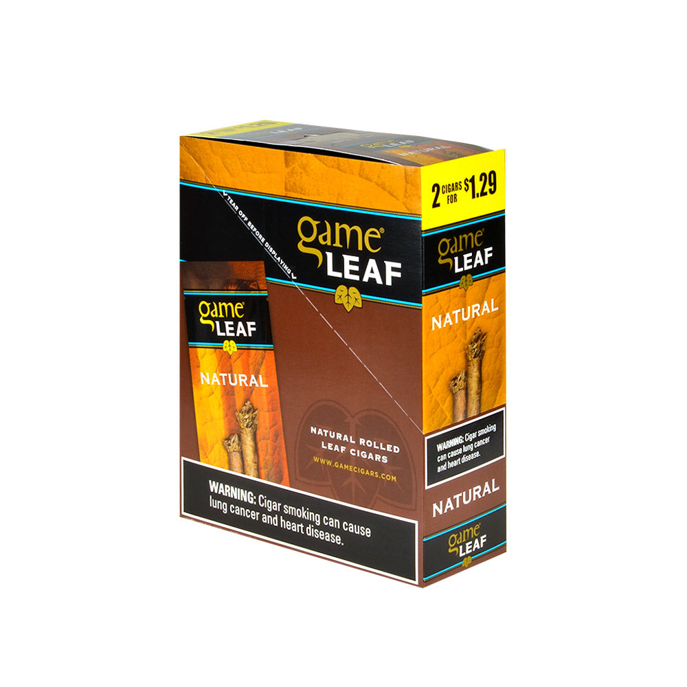 Game Leaf Cigarillos 1.29 Pre-Priced 15 Packs of 2 Natural – Tobacco ...