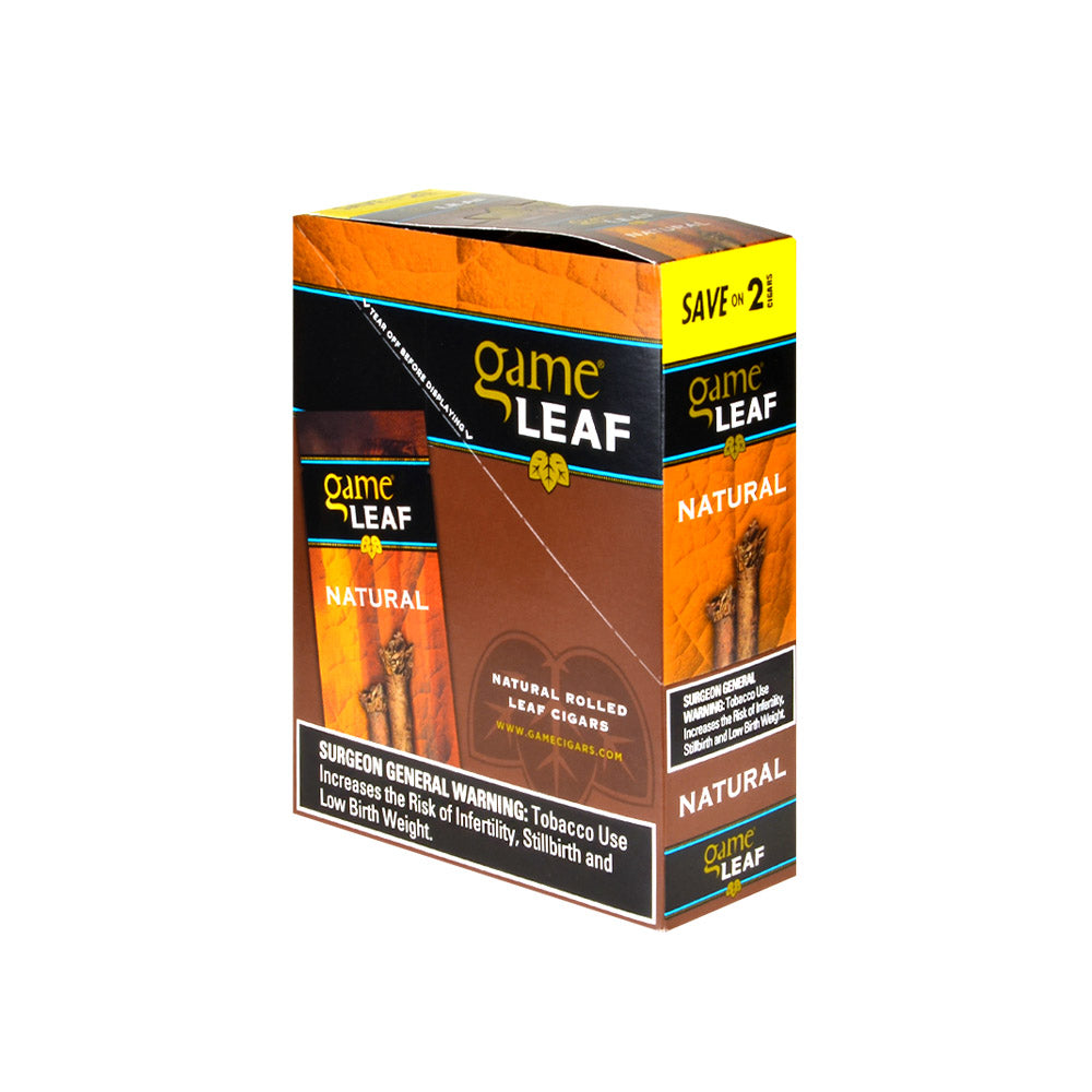 Game Leaf Cigarillos 15 Packs of 2 Natural