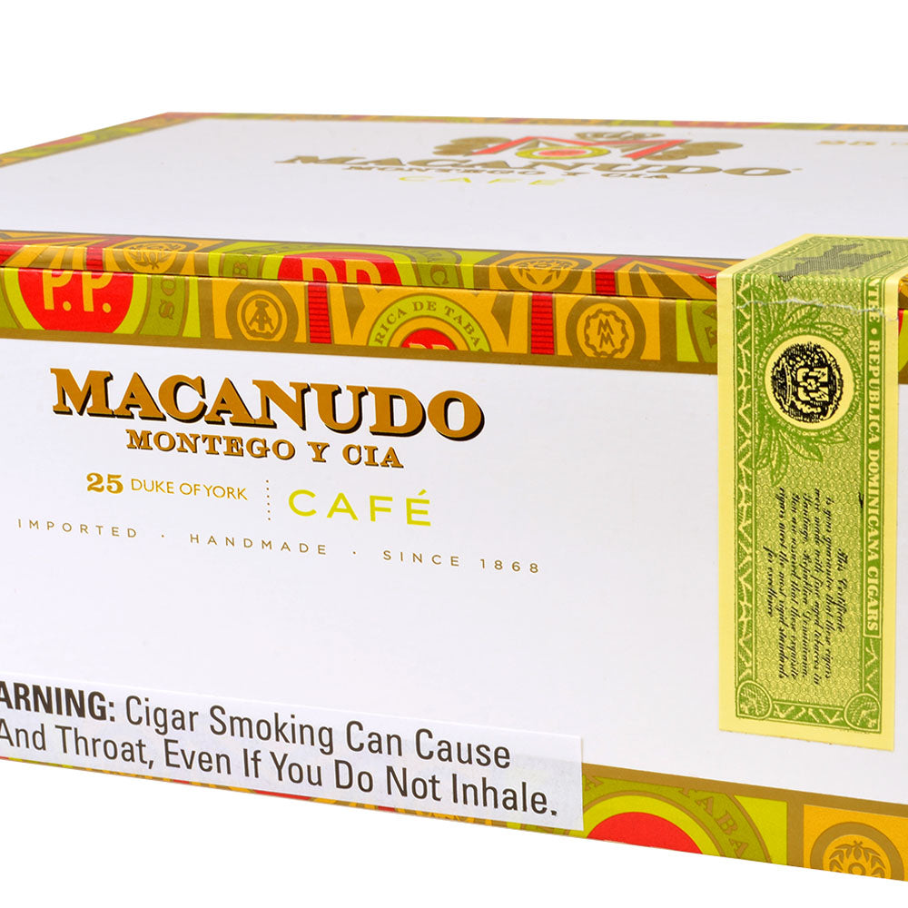 Macanudo Duke Of York Cafe Cigars Box of 25