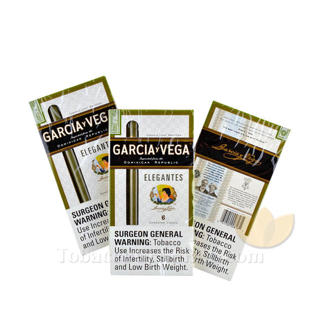 Garcia Y Vega Elegantes Cigarillos 5 Packs of 6