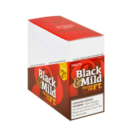 Middleton's Black & Mild Filter Tip Sweets 2.49 Pre-Priced Cigars 10 Packs of 5