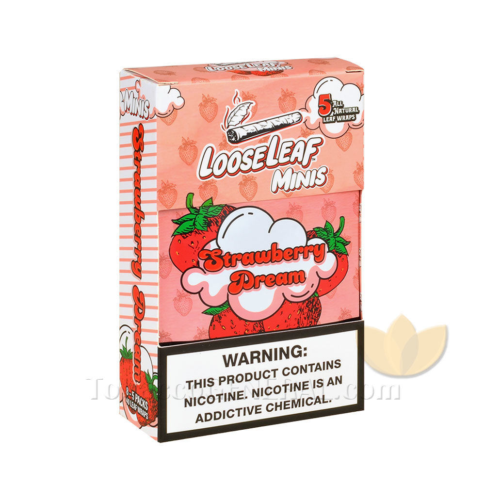 Loose Leaf Minis Strawberry Dream Wraps 8 Packs of 5