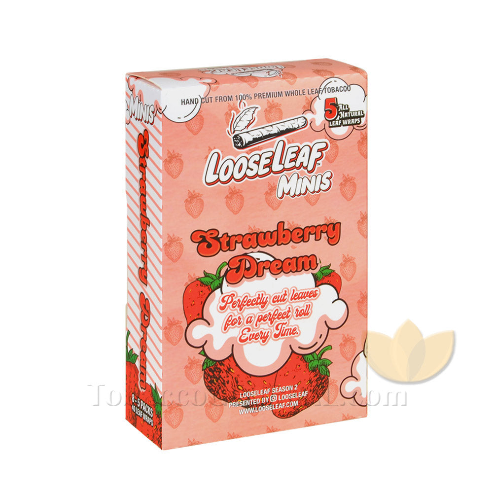 Loose Leaf Minis Strawberry Dream Wraps 8 Packs of 5